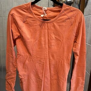 Women's Orange Long Sleeve Top